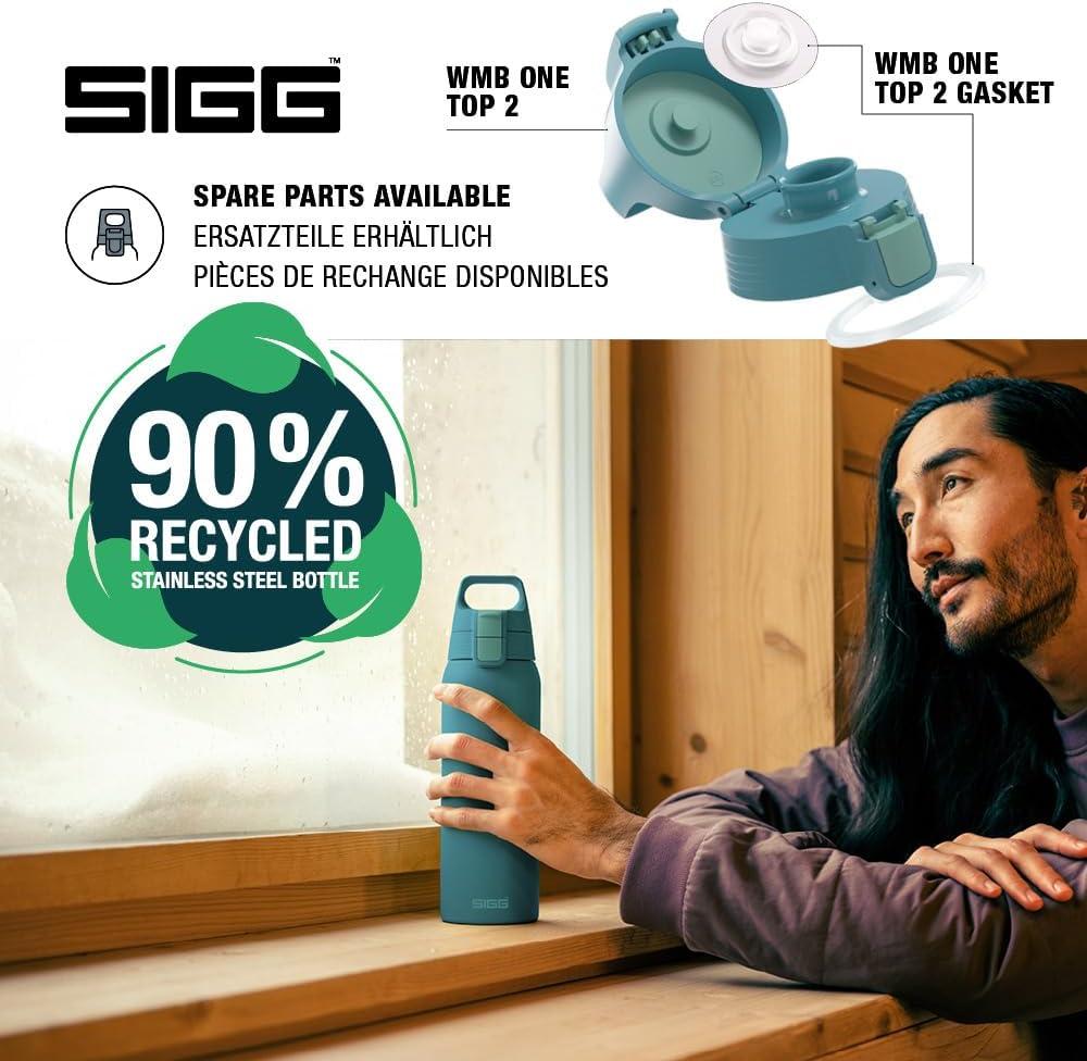 image:imageSigg Gourde Inox Shield ONE Convient Aux Boissons Gazeuses tanche ampamp Lgre Sans BPA Acier Inoxydable 188075L 1L 15LPuya Blue