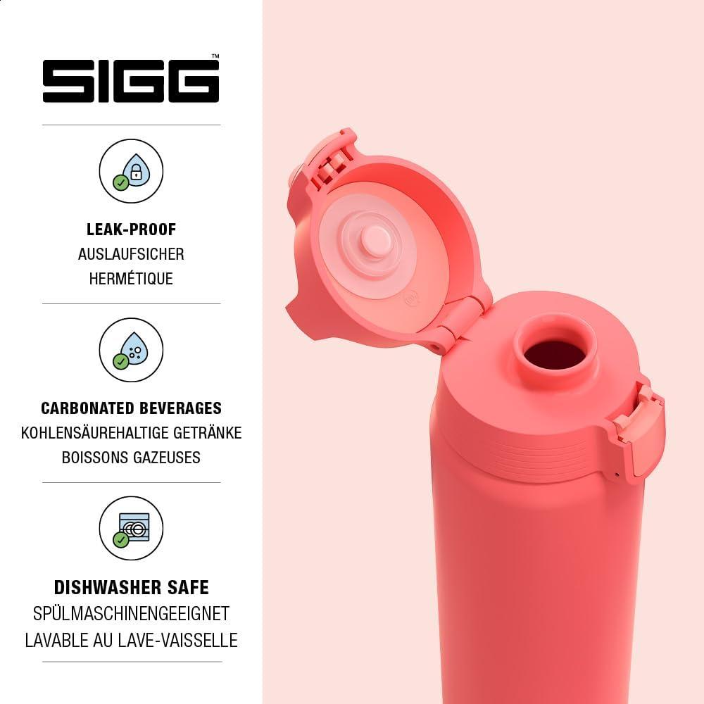 image:imageSigg Gourde Inox Shield ONE Convient Aux Boissons Gazeuses tanche ampamp Lgre Sans BPA Acier Inoxydable 188075L 1L 15LRouge Pastque