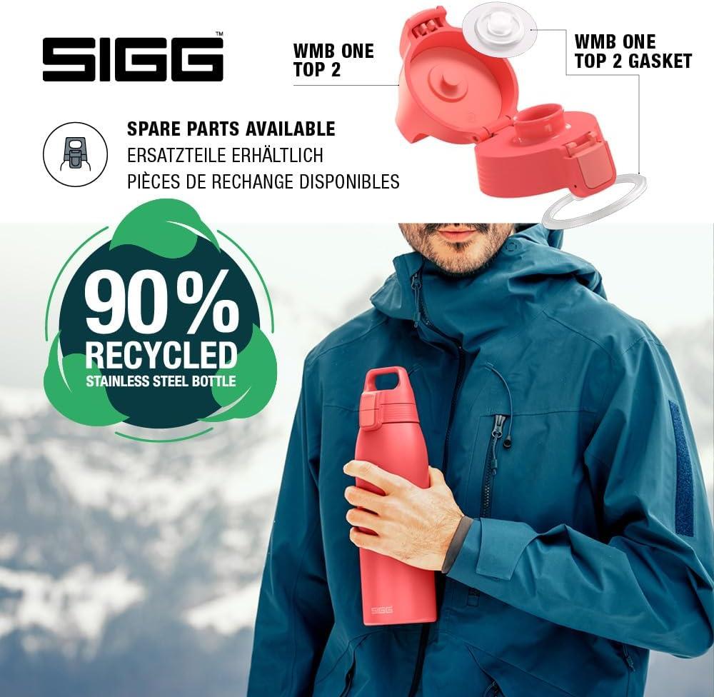 image:imageSigg Gourde Inox Shield ONE Convient Aux Boissons Gazeuses tanche ampamp Lgre Sans BPA Acier Inoxydable 188075L 1L 15LRouge Pastque