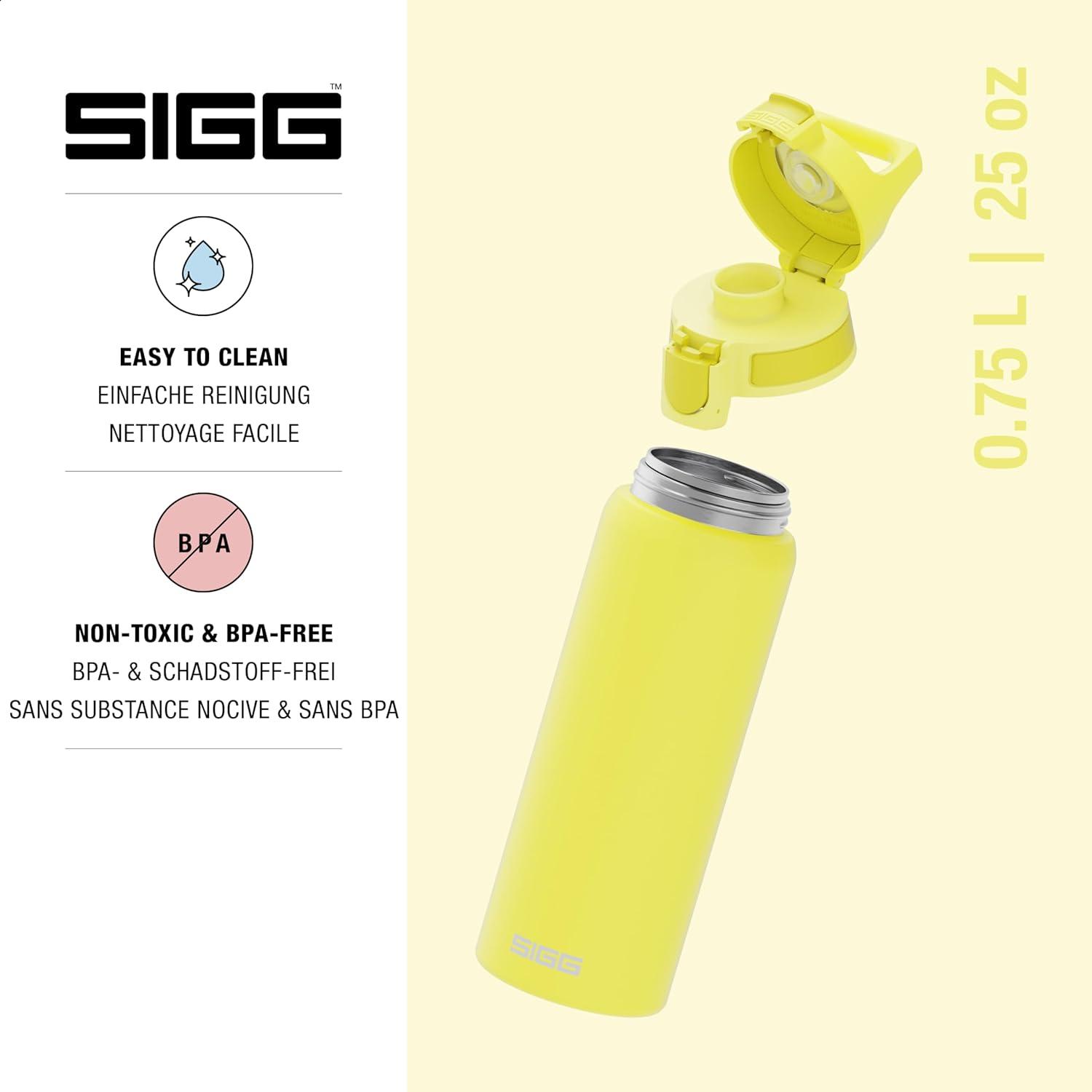 image:imageSigg Gourde Inox Shield ONE Convient Aux Boissons Gazeuses tanche ampamp Lgre Sans BPA Acier Inoxydable 188075L 1L 15LUltra Lemon