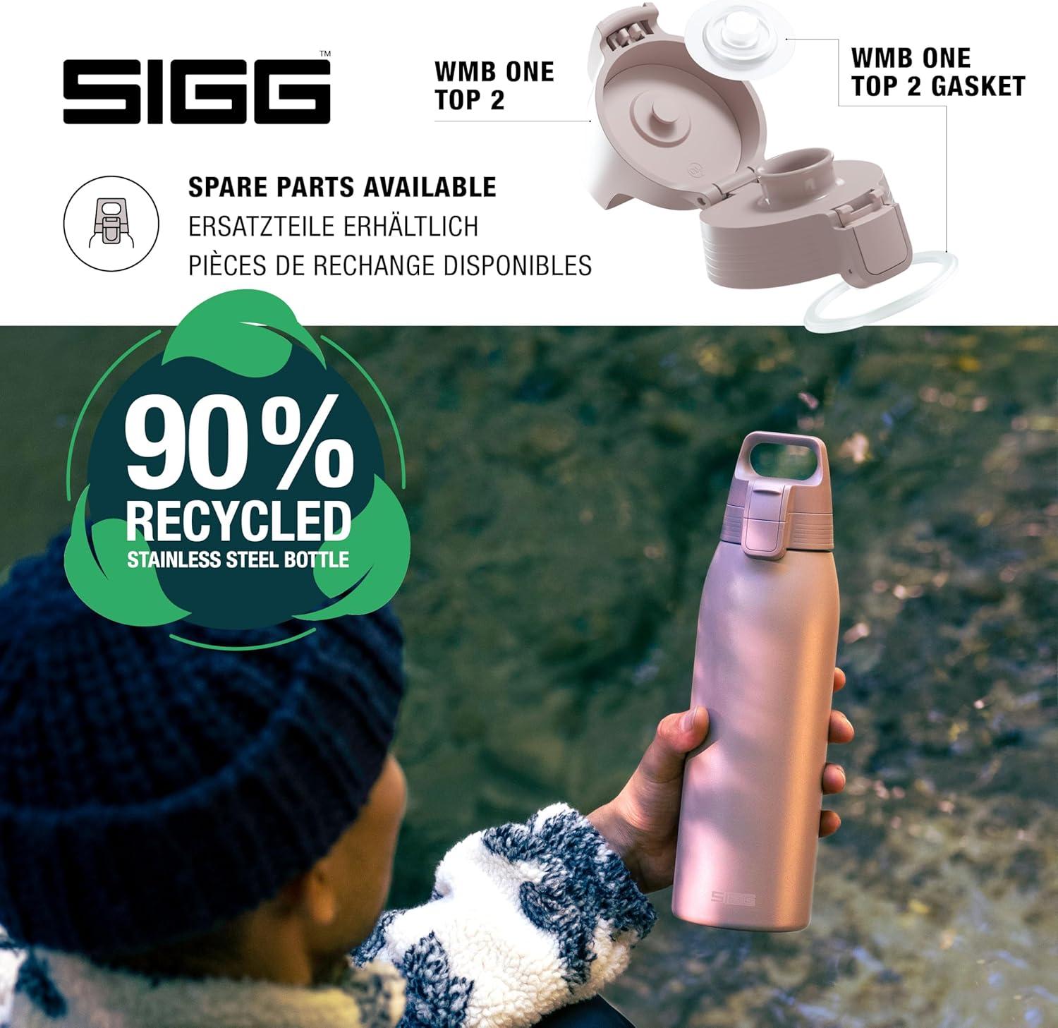 image:imageSigg Gourde Inox Shield ONE Convient Aux Boissons Gazeuses tanche ampamp Lgre Sans BPA Acier Inoxydable 188075L 1L 15LViolet Clair