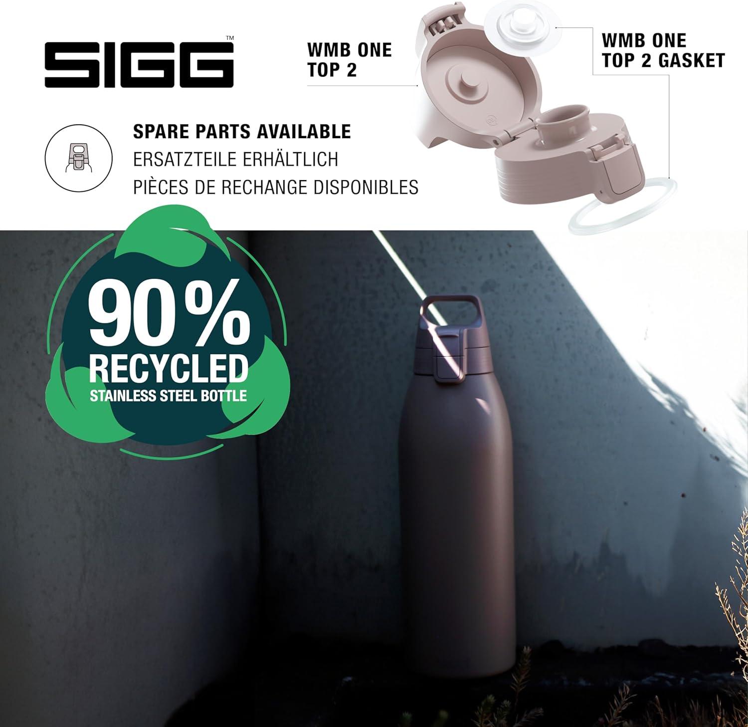 image:imageSigg Gourde Inox Shield ONE Convient Aux Boissons Gazeuses tanche ampamp Lgre Sans BPA Acier Inoxydable 188075L 1L 15LViolet Clair