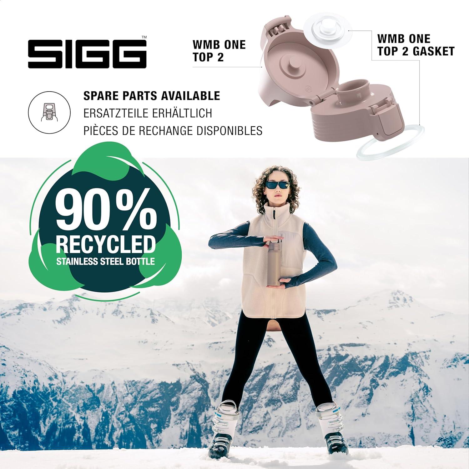 image:imageSigg Gourde Inox Shield ONE Convient Aux Boissons Gazeuses tanche ampamp Lgre Sans BPA Acier Inoxydable 188075L 1L 15LViolet Clair
