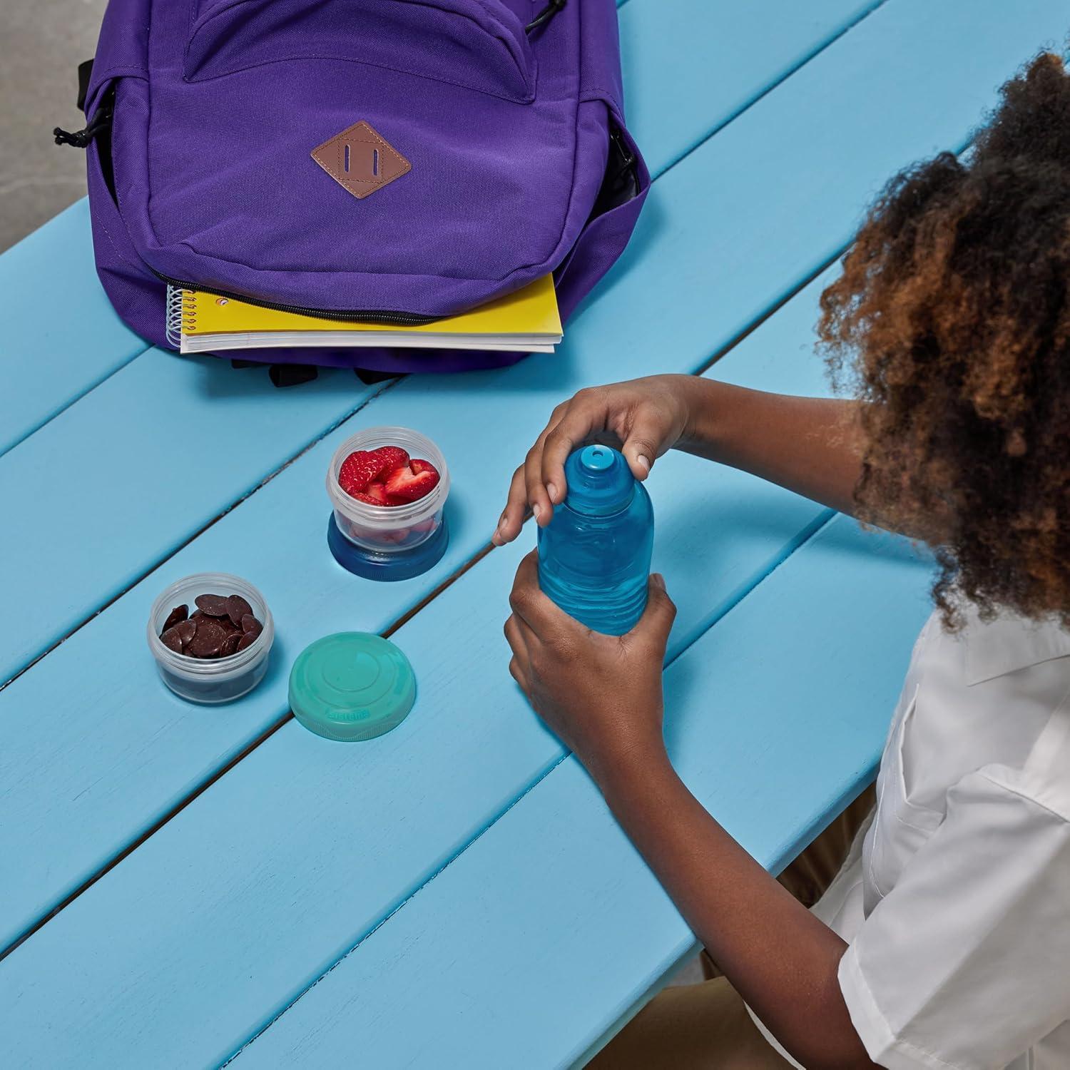 image:imageSistema Twist n Sip Squeeze Sports Bouteilles deau Bouteilles deau pour enfants 480ml Sans BPA Fabriqu partir de plastique recycl Pierre turquoise 4 comptes4 x 460 ml