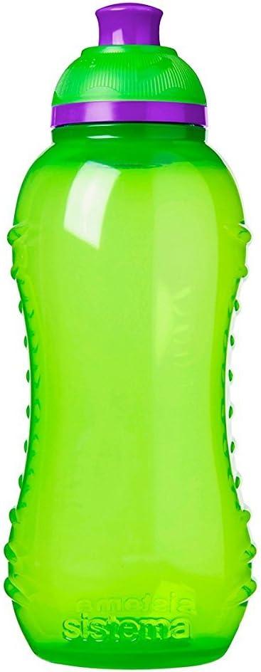 image:imageSistema Twist n Sip Squeeze Sports Bouteilles deau Bouteilles deau pour enfants 480ml Sans BPA Fabriqu partir de plastique recycl Pierre turquoise 4 comptes330 ml