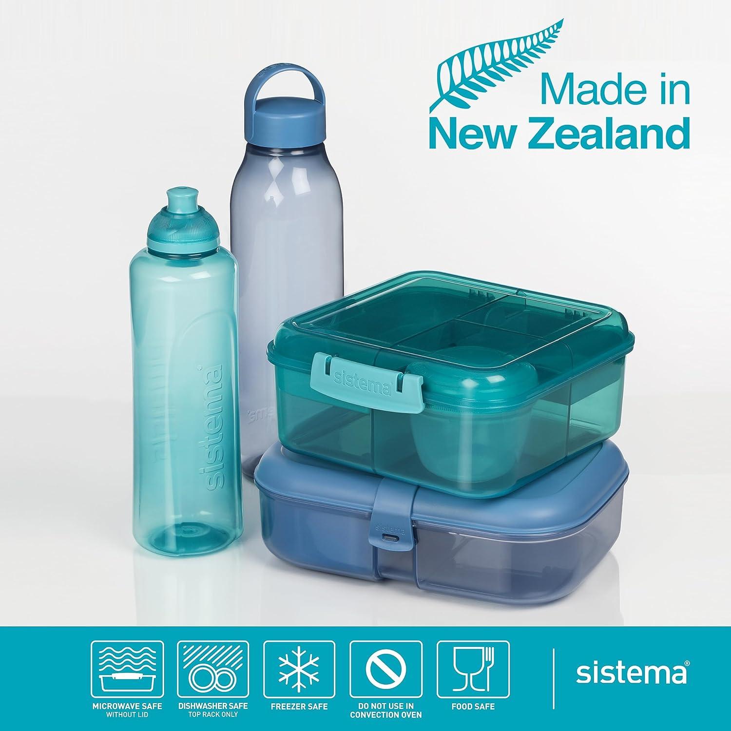 image:imageSistema Twist n Sip Squeeze Sports Bouteilles deau Bouteilles deau pour enfants 480ml Sans BPA Fabriqu partir de plastique recycl Pierre turquoise 4 comptes4 x 480 ml