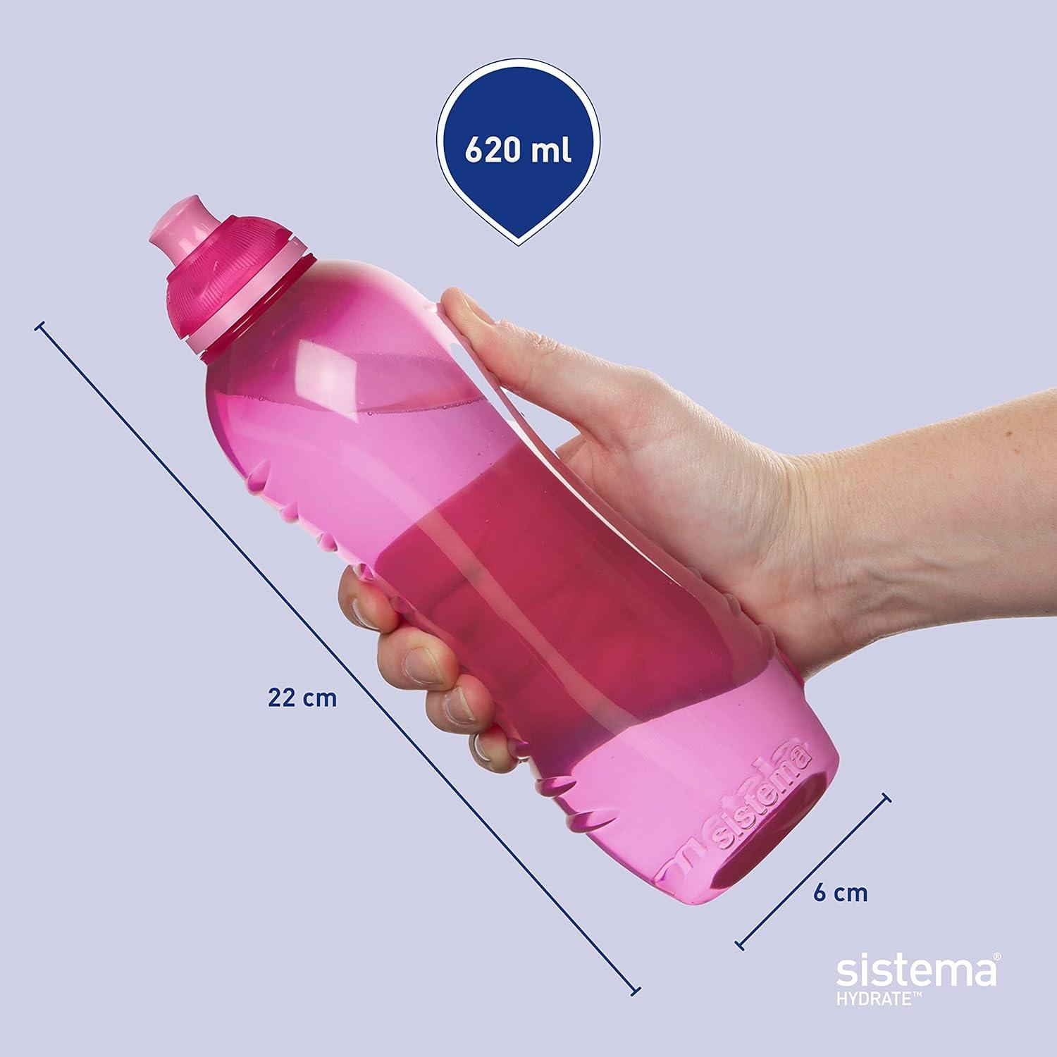 image:imageSistema Twist n Sip Squeeze Sports Bouteilles deau Bouteilles deau pour enfants 480ml Sans BPA Fabriqu partir de plastique recycl Pierre turquoise 4 comptes620 ml