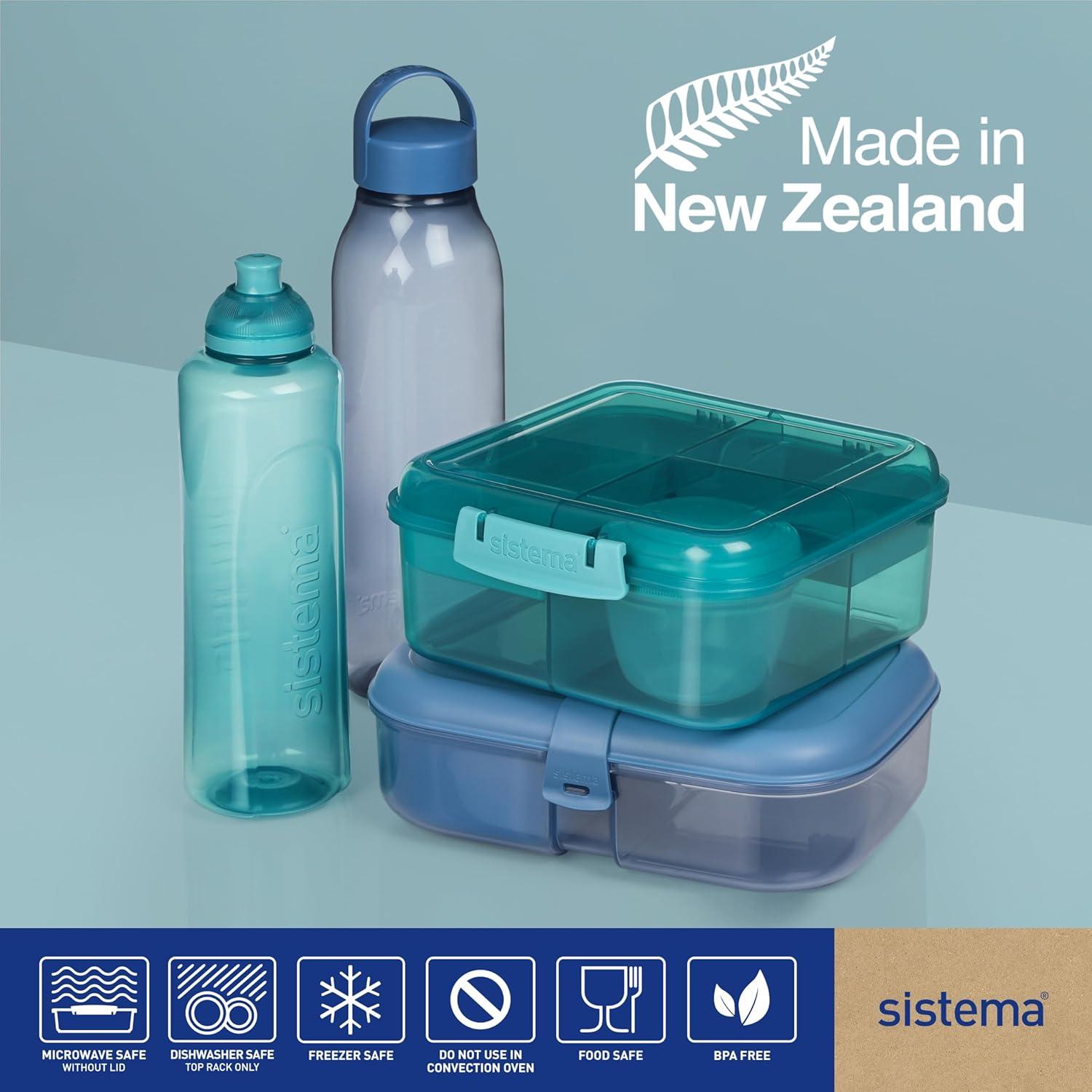 image:imageSistema Twist n Sip Squeeze Sports Bouteilles deau Bouteilles deau pour enfants 480ml Sans BPA Fabriqu partir de plastique recycl Pierre turquoise 4 comptes4 x 480 ml