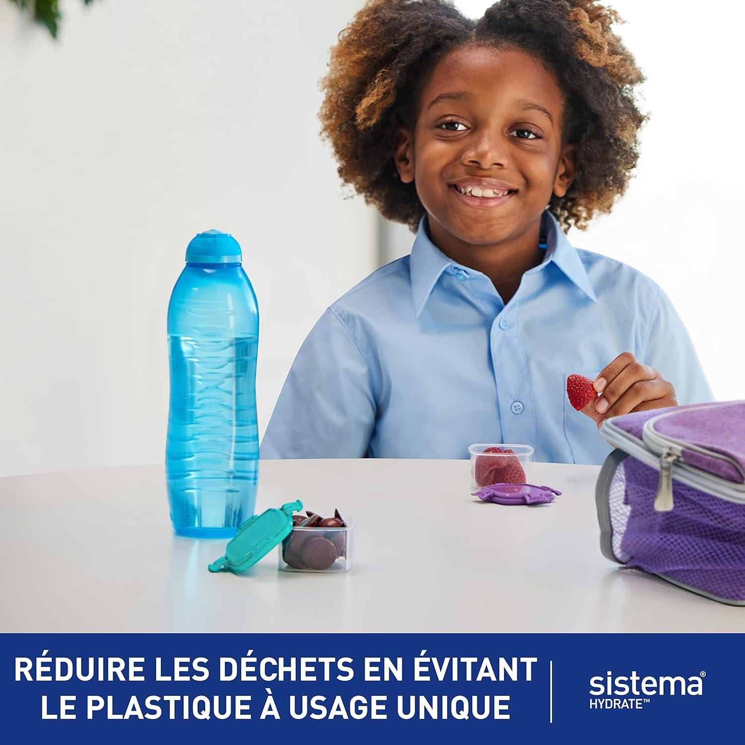 image:imageSistema Twist n Sip Squeeze Sports Bouteilles deau Bouteilles deau pour enfants 480ml Sans BPA Fabriqu partir de plastique recycl Pierre turquoise 4 comptes4 x 460 ml