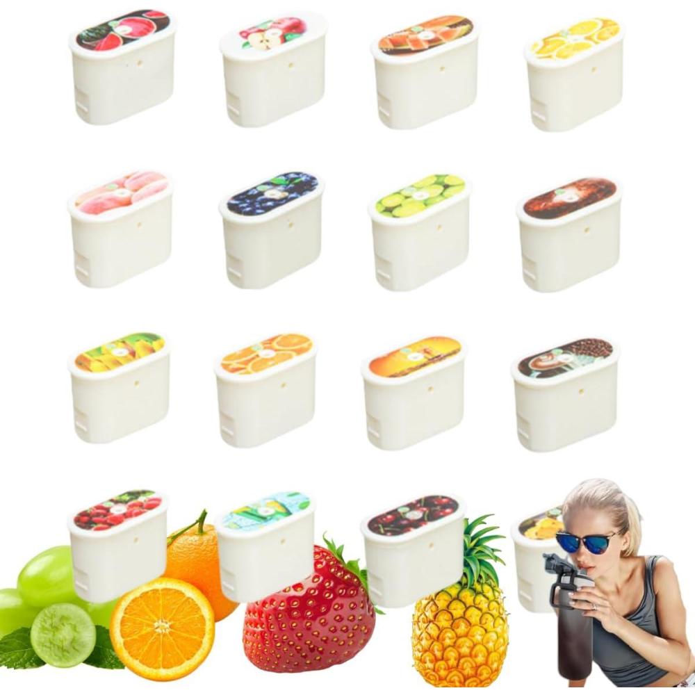 image:imageBouteille deau avec 1 capsule de saveur 20 version amliore 700 ml sans BPA pour salle de sport et activits de plein air Color E  1 Random POD16pod Set