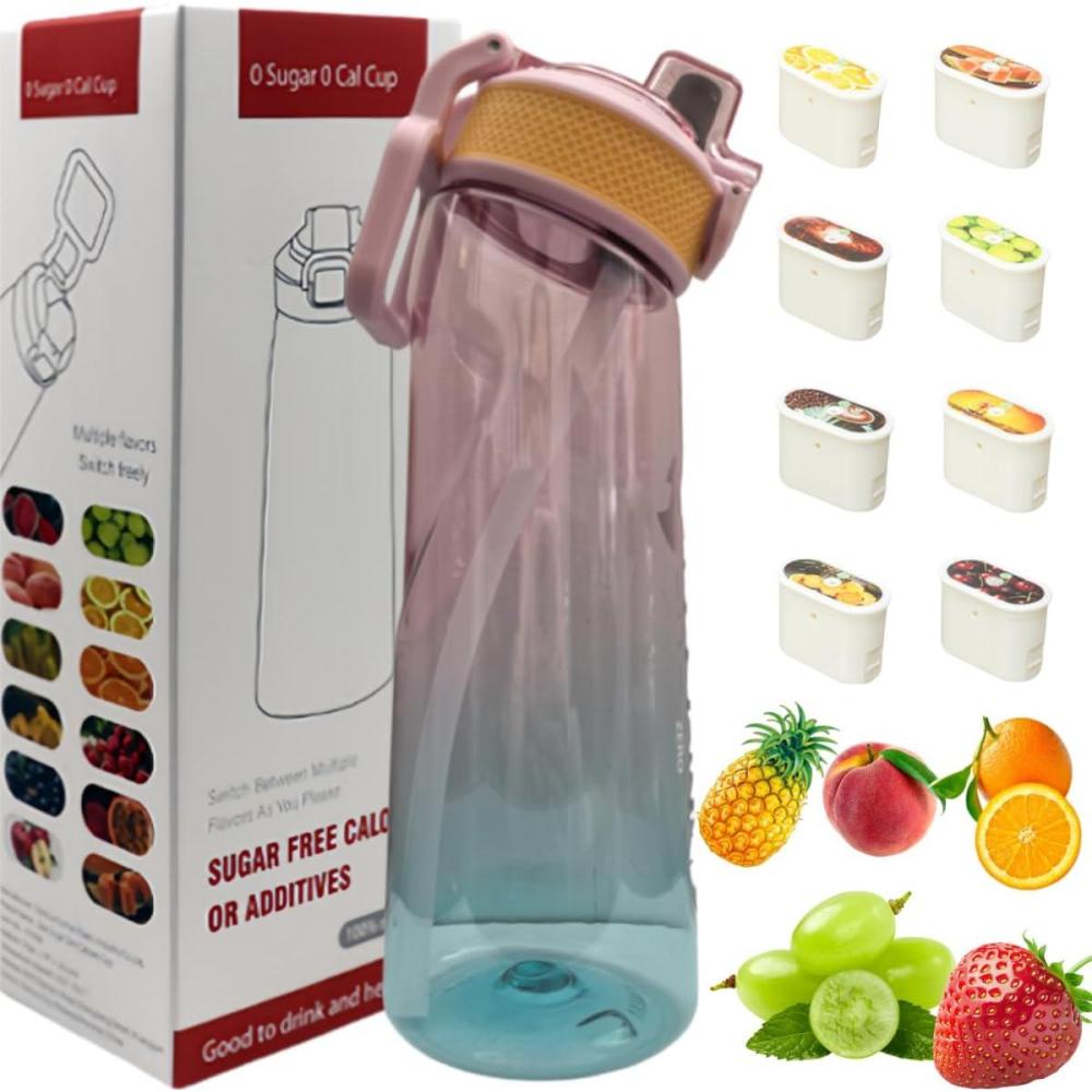 image:imageBouteille deau avec 1 capsule de saveur 20 version amliore 700 ml sans BPA pour salle de sport et activits de plein air Color E 1 Random PODColor B 1 Random Pod