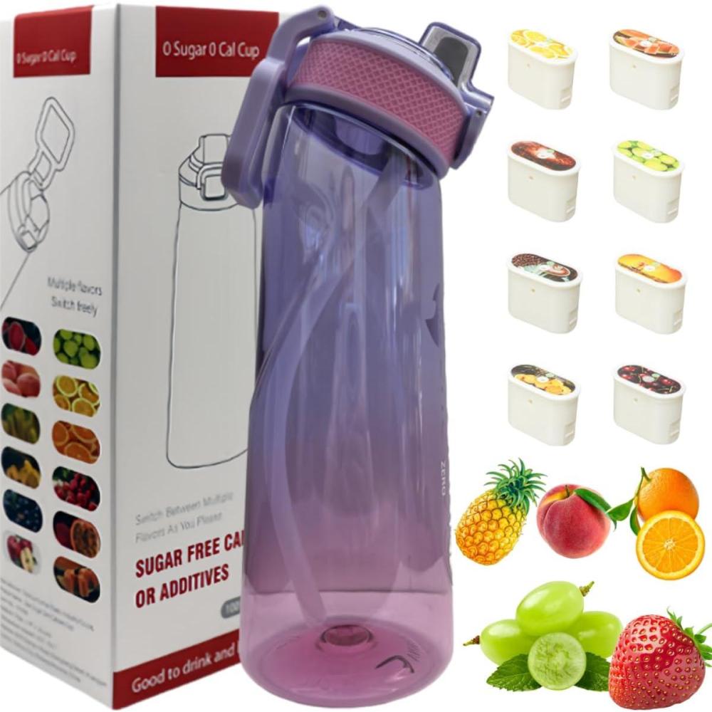 image:imageBouteille deau avec 1 capsule de saveur 20 version amliore 700 ml sans BPA pour salle de sport et activits de plein air Color E 1 Random PODColor C 1 Random Pod