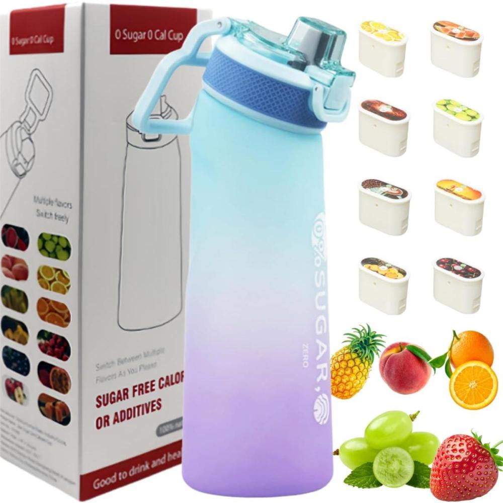 image:imageBouteille deau avec 1 capsule de saveur 20 version amliore 700 ml sans BPA pour salle de sport et activits de plein air Color E 1 Random PODColor E 1 Random Pod