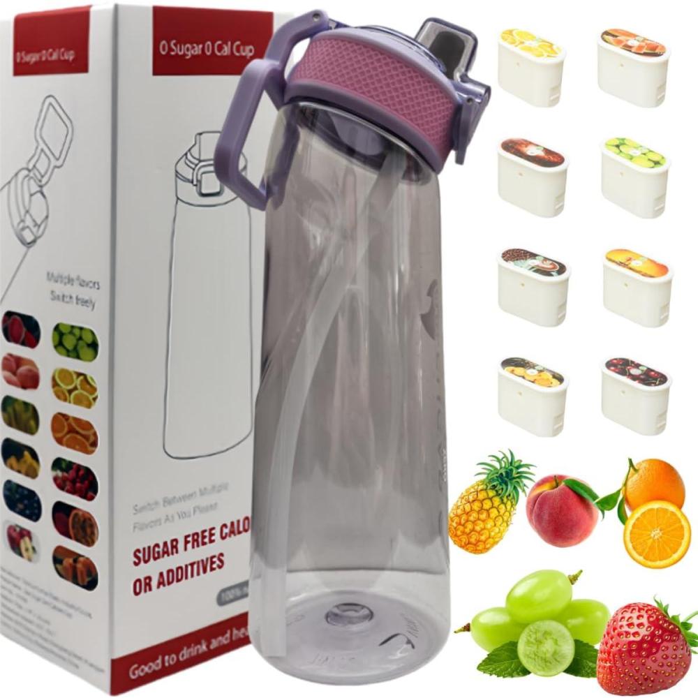 image:imageBouteille deau avec 1 capsule de saveur 20 version amliore 700 ml sans BPA pour salle de sport et activits de plein air Color E 1 Random PODColor F 1 Random Pod