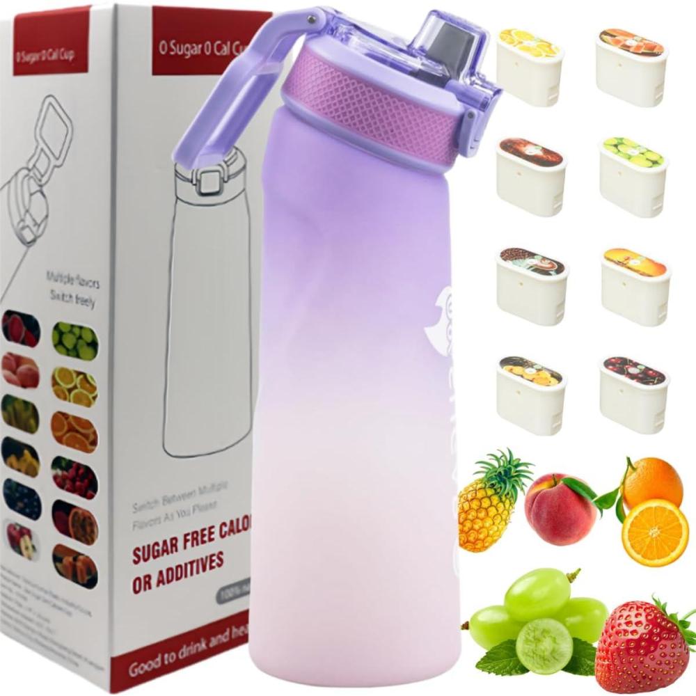 image:imageBouteille deau avec 1 capsule de saveur 20 version amliore 700 ml sans BPA pour salle de sport et activits de plein air Color E 1 Random PODColor G 1 Random Pod