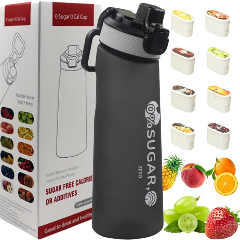 image:imageBouteille deau avec 1 capsule de saveur 20 version amliore 700 ml sans BPA pour salle de sport et activits de plein air Color E 1 Random PODColor I 1 Random Pod