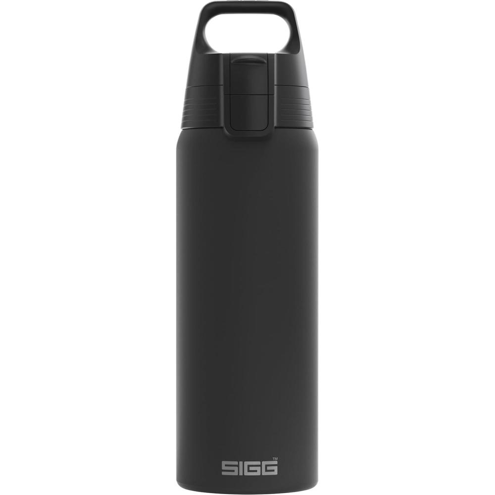 image:imageSigg Gourde Inox Shield ONE Convient Aux Boissons Gazeuses tanche ampamp Lgre Sans BPA Acier Inoxydable 188075L 1L 15LNoir
