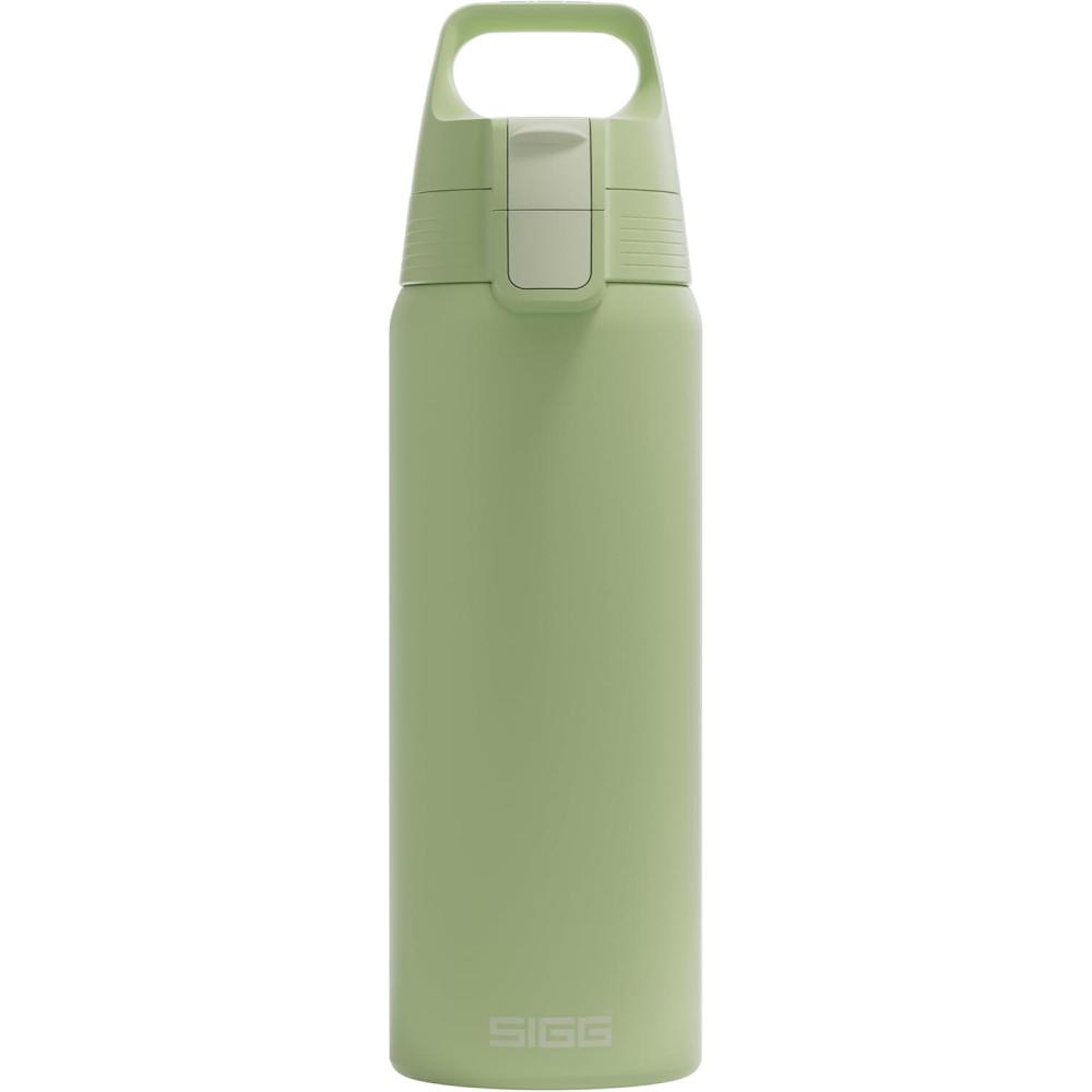 image:imageSigg Gourde Inox Shield ONE Convient Aux Boissons Gazeuses tanche ampamp Lgre Sans BPA Acier Inoxydable 188075L 1L 15LVert