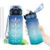 17oz-500ml | Paille | Bleu + Vert