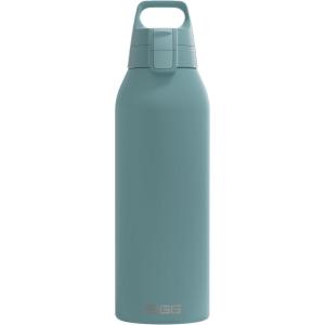 Sigg – Gourde Inox – Shield ONE – Convient Aux Boissons Gazeuses – Étanche & Légère – Sans BPA – Acier Inoxydable 18/8-0,75L / 1L / 1.5L(Bleu)