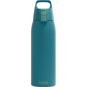 Sigg – Gourde Inox – Shield ONE – Convient Aux Boissons Gazeuses – Étanche & Légère – Sans BPA – Acier Inoxydable 18/8-0,75L / 1L / 1.5L(Puya Blue)
