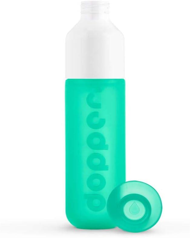 image:imageDopper Original Bouteille deau 450ml Fuchsia Bouteille tanche rutilisable mince lgre idale pour le sport le fitness lcole les activits en plein air et le bureauHakuna Mintata