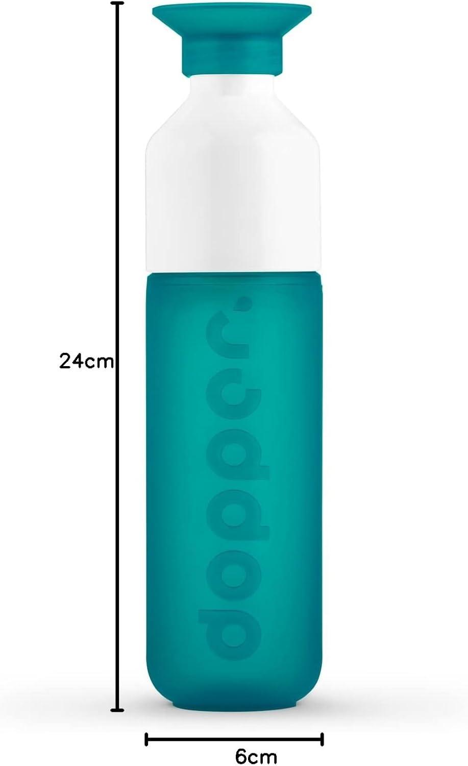 image:imageDopper Original Bouteille deau 450ml Fuchsia Bouteille tanche rutilisable mince lgre idale pour le sport le fitness lcole les activits en plein air et le bureauTidal Teal