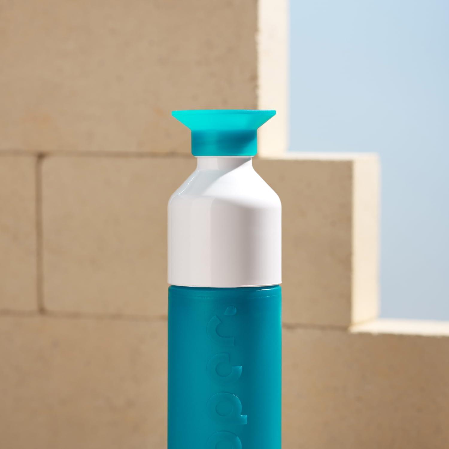image:imageDopper Original Bouteille deau 450ml Fuchsia Bouteille tanche rutilisable mince lgre idale pour le sport le fitness lcole les activits en plein air et le bureauTidal Teal