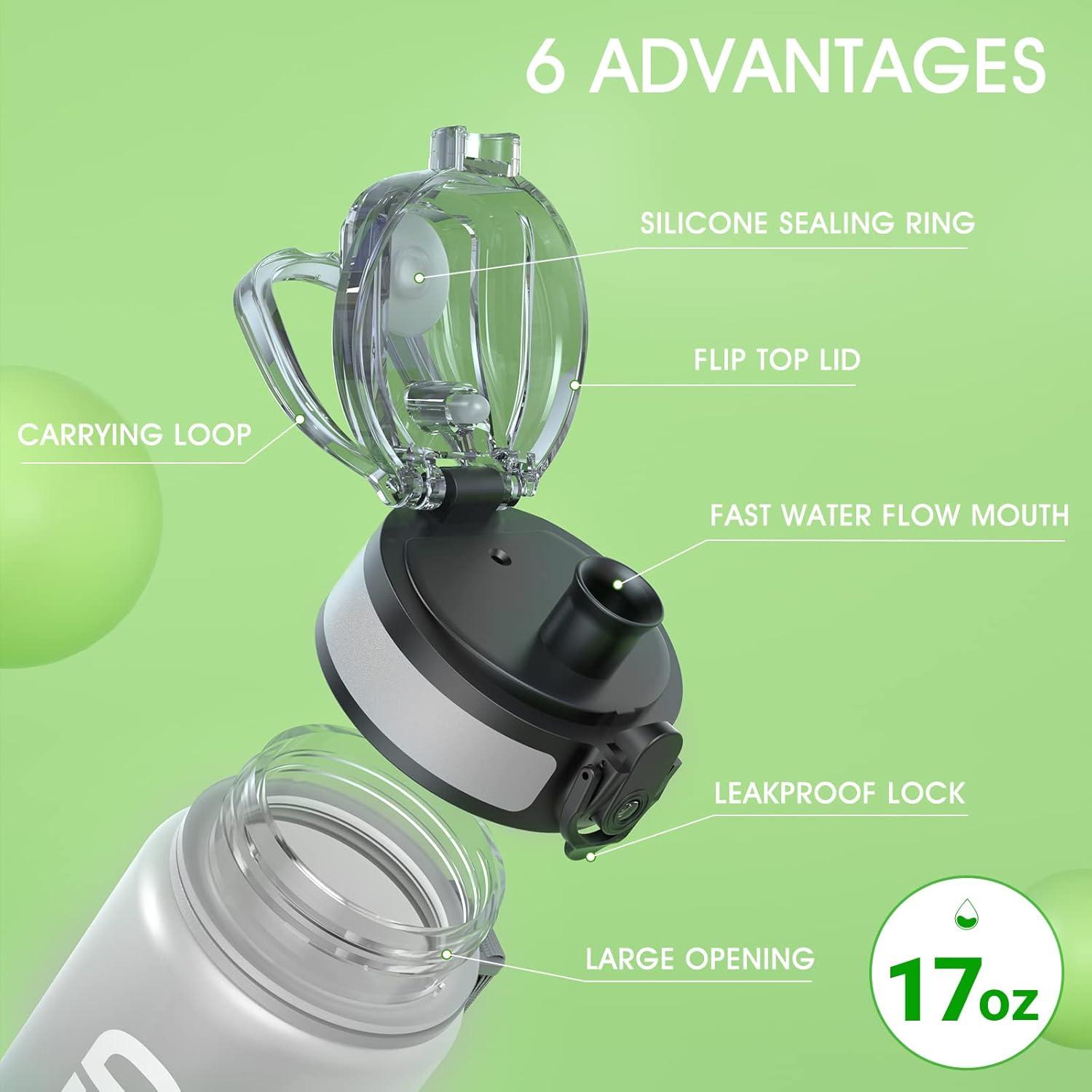image:imageSahara Sailor Bouteille deau Gourde Sport 1L500ML750ML avec Marqueur de Temps de Motivation sans BPA tanche ampamp Rutilisable pour Sport Camping 1 BouteilleTai Chi