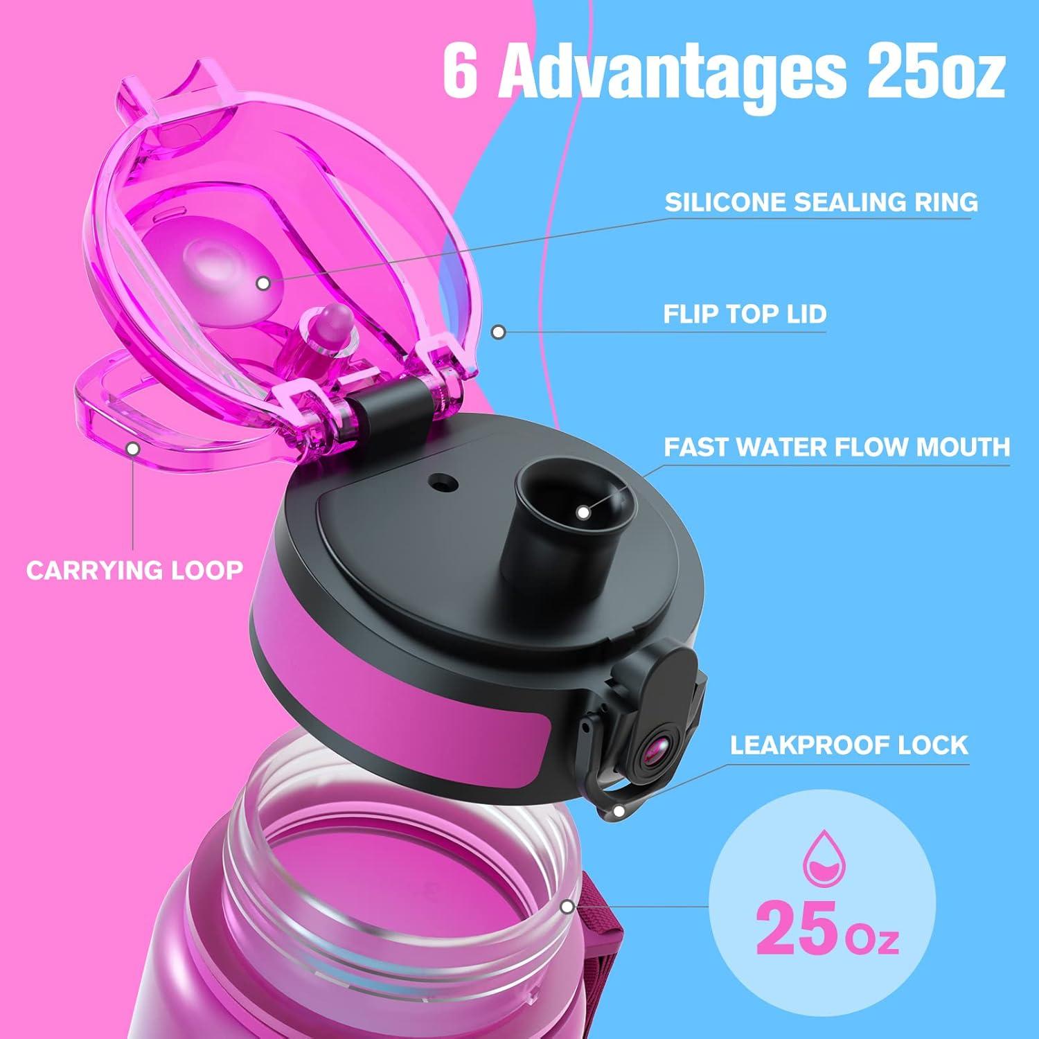 image:imageSahara Sailor Bouteille deau Gourde Sport 1L500ML750ML avec Marqueur de Temps de Motivation sans BPA tanche ampamp Rutilisable pour Sport Camping 1 BouteilleBaurora Borealis