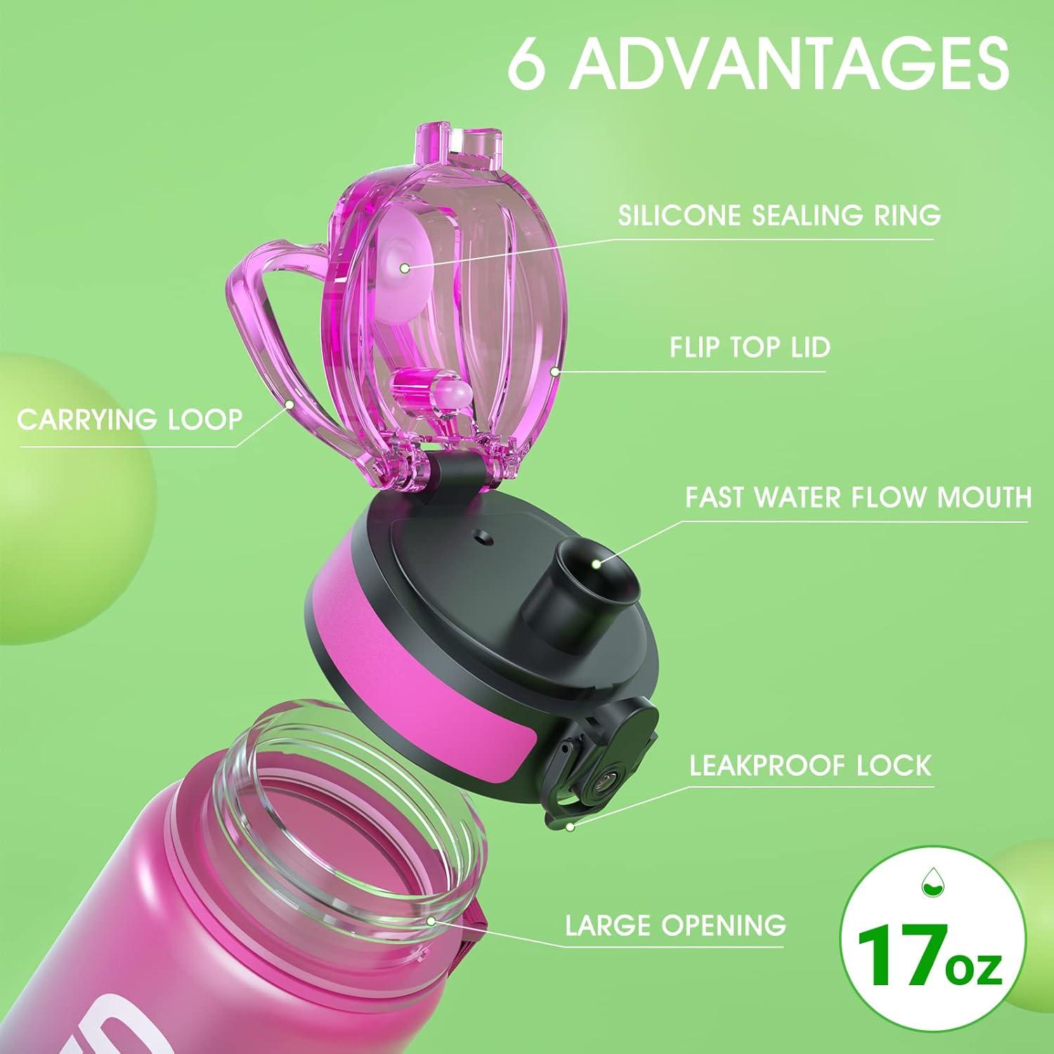 image:imageSahara Sailor Bouteille deau Gourde Sport 1L500ML750ML avec Marqueur de Temps de Motivation sans BPA tanche ampamp Rutilisable pour Sport Camping 1 BouteilleAurora Borealis