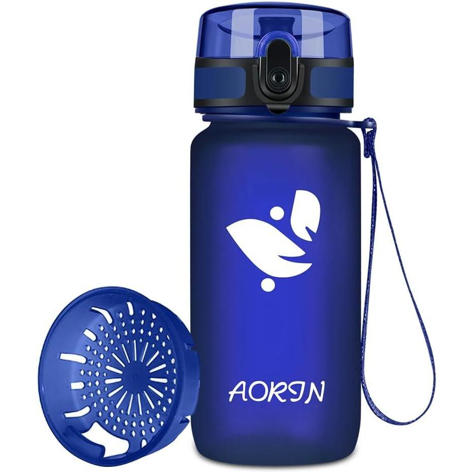 image:imageAORIN Gourde Sport 350ml500ml750ml1L BPAFree ampamp AntiFuite FlipAppliquer Bouteille deau pour EnfantAdultesSalle de Sport Sport de Plein airBleu de Mthyle