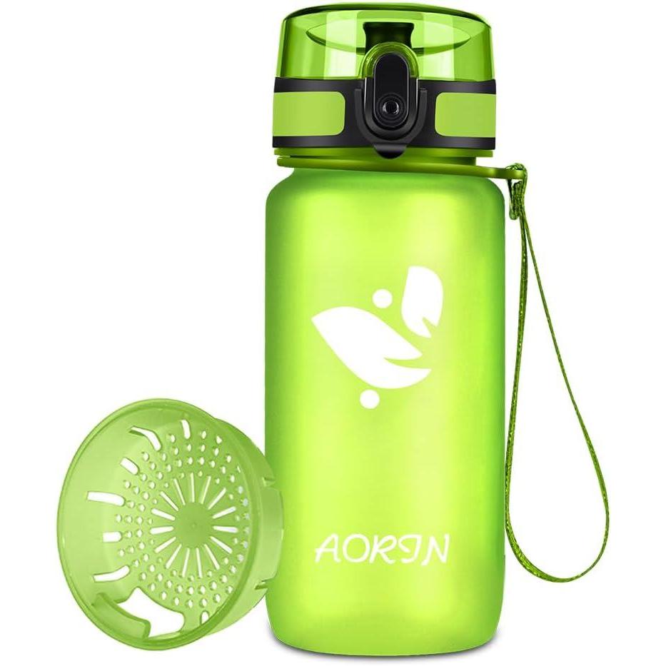 image:imageAORIN Gourde Sport 350ml500ml750ml1L BPAFree ampamp AntiFuite FlipAppliquer Bouteille deau pour EnfantAdultesSalle de Sport Sport de Plein airLimonade