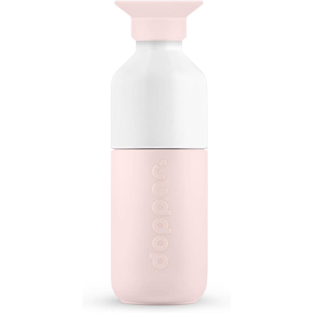 image:imageDopper Original Bouteille deau 450ml Fuchsia Bouteille tanche rutilisable mince lgre idale pour le sport le fitness lcole les activits en plein air et le bureauRose
