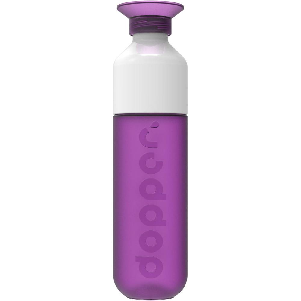 image:imageDopper Original Bouteille deau 450ml Fuchsia  Bouteille tanche rutilisable mince lgre  idale pour le sport le fitness lcole les activits en plein air et le bureauLilas