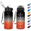 17oz-500ml | Paille | Noir + Rouge