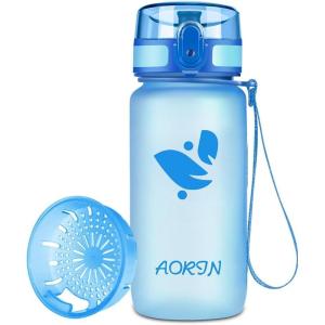 AORIN Gourde Sport – 350ml/500ml/750ml/1L BPA-Free & Anti-Fuite Flip/Appliquer à Bouteille d&rsquo;eau pour Enfant,Adultes,Salle de Sport, Sport de Plein air(Bleu)