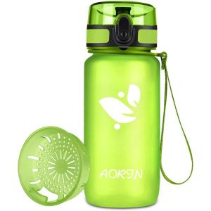 AORIN Gourde Sport – 350ml/500ml/750ml/1L BPA-Free & Anti-Fuite Flip/Appliquer à Bouteille d&rsquo;eau pour Enfant,Adultes,Salle de Sport, Sport de Plein air(Limonade)