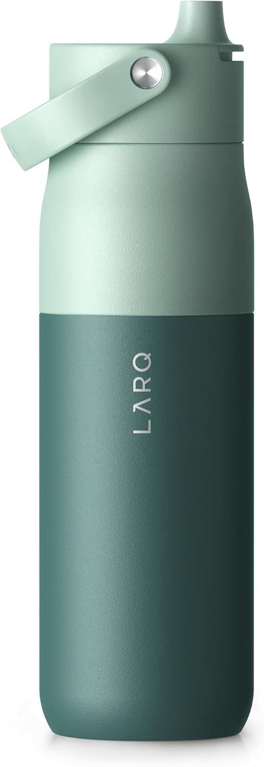 image:imageLARQ Bouteille Swig Top 680ml Bouteille large goulot en acier inoxydable isolation sous vide Garde leau froide Bouteille deau rutilisable pour le sport et les voyages Obsidian BlackEucalyptus Green