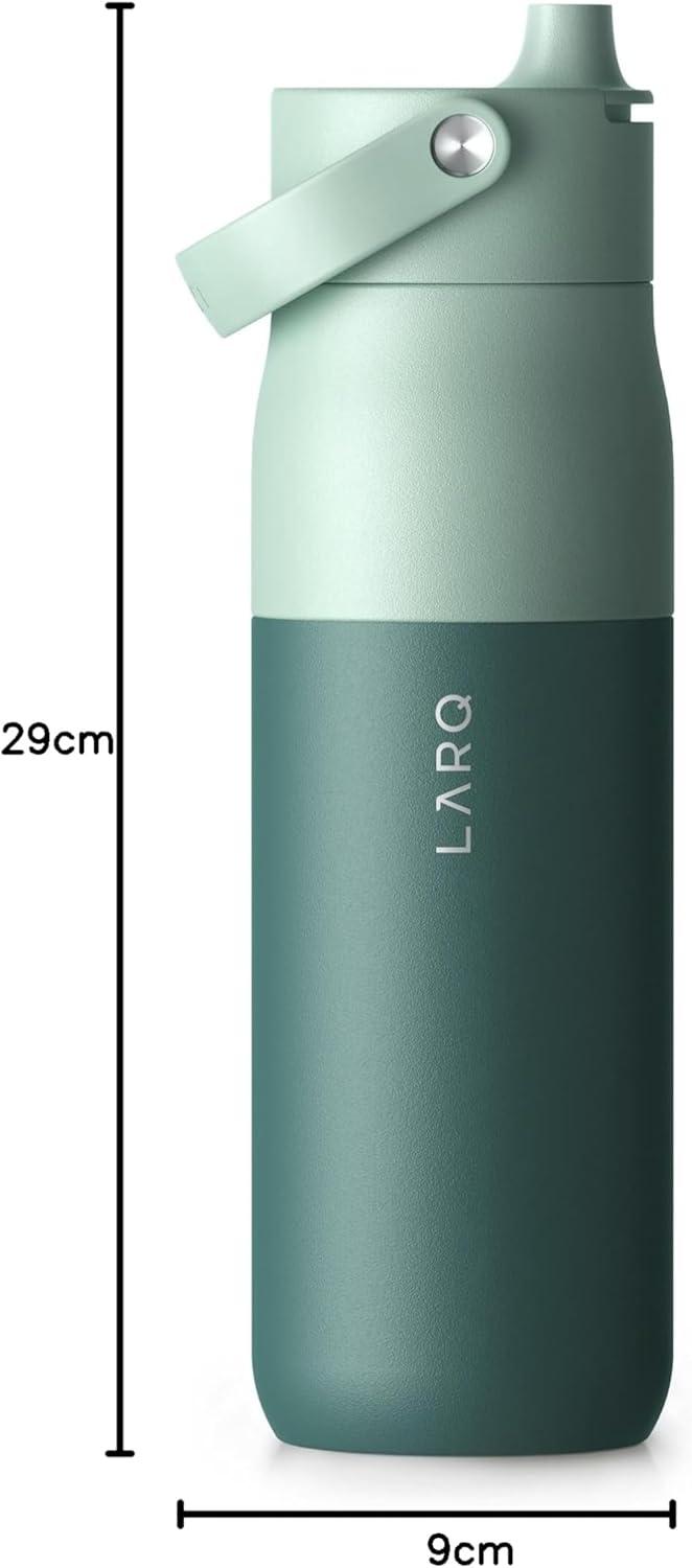 image:imageLARQ Bouteille Swig Top 680ml Bouteille large goulot en acier inoxydable isolation sous vide Garde leau froide Bouteille deau rutilisable pour le sport et les voyages Obsidian BlackEucalyptus Green