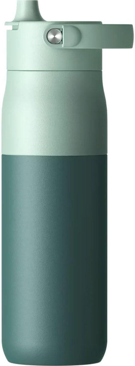 image:imageLARQ Bouteille Swig Top 680ml Bouteille large goulot en acier inoxydable isolation sous vide Garde leau froide Bouteille deau rutilisable pour le sport et les voyages Obsidian BlackEucalyptus Green