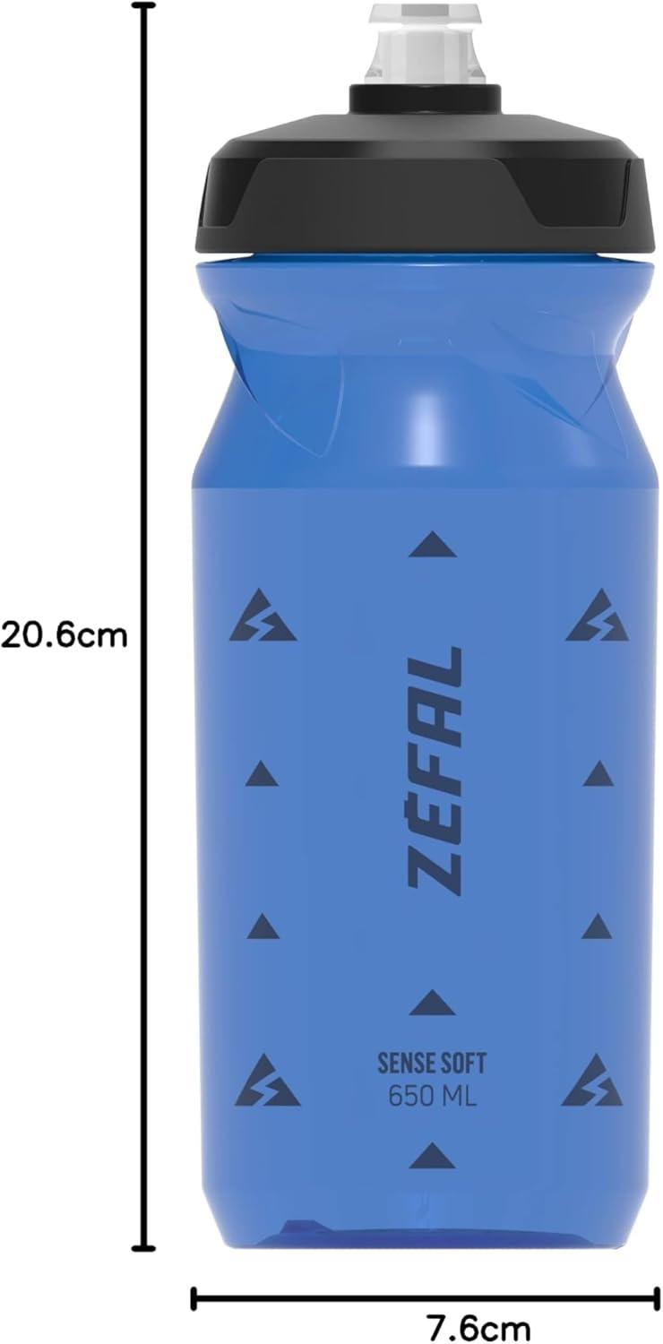 image:imageZefal Sense Soft 65 650 Ml Water Bottle One SizeBleu Translucide
