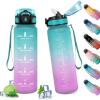 32oz-1000ml | Paille | Vert + Rose Clair
