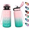 17oz-500ml | Paille | Rose + Cyan