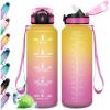 50oz-1500ml | Paille | Jaune + Rose