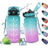 17oz-500ml | Paille | Vert + Rose Clair
