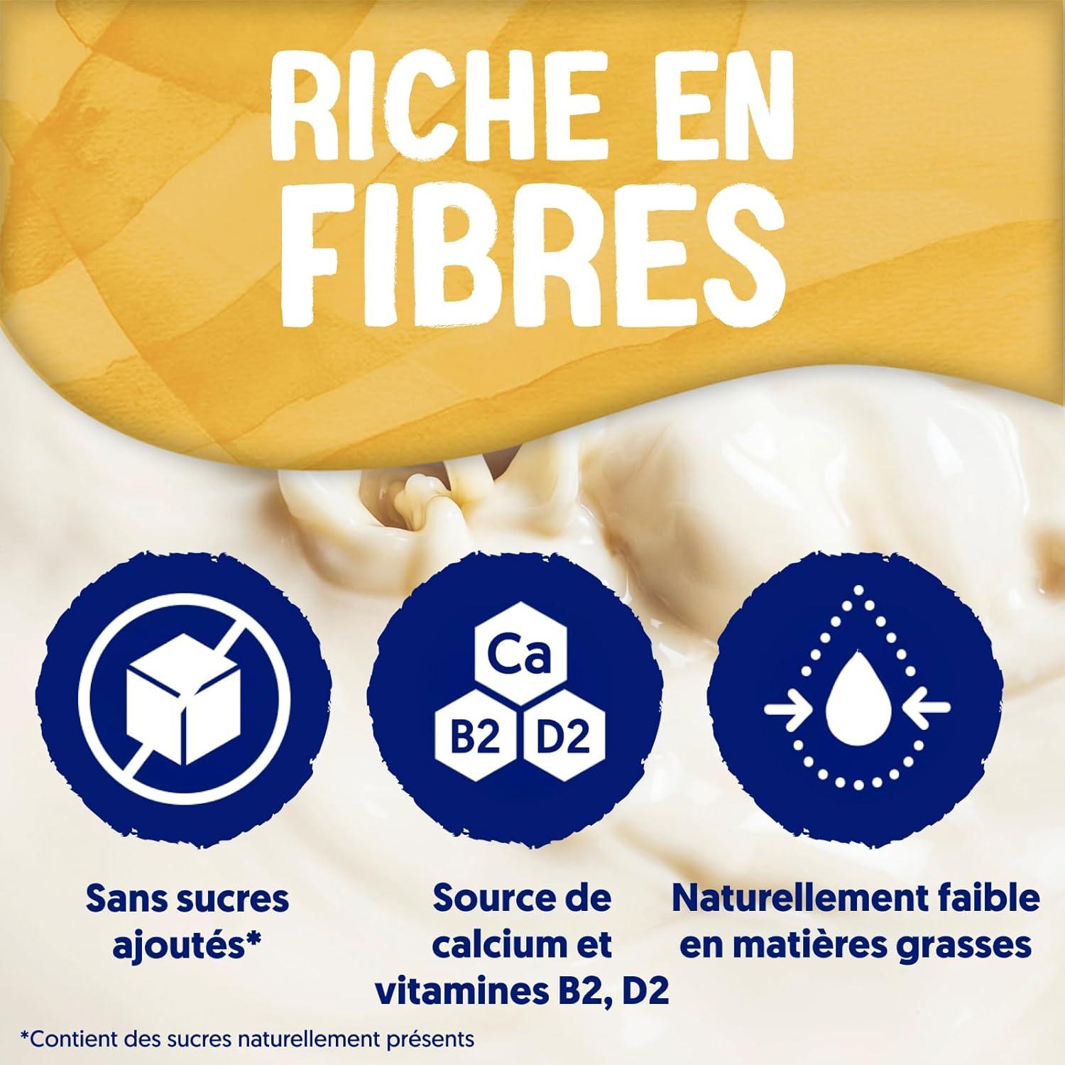 image:imageAlpro Avoine Boisson Vgtale Avoine 100 Europenne Riche en Fibres Sans Sucres Ajouts Sans Lactose Source de Calcium et Vitamines B2 ampamp D2 Texture Onctueuse Format Pratique 8x500mL