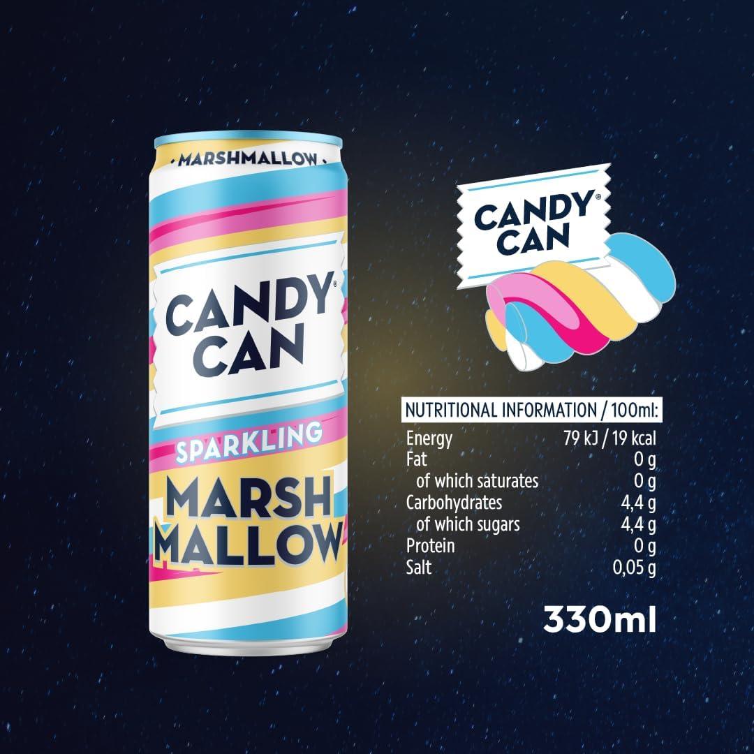 image:imageCandy Can Cotton Candy boisson ptillante saveur nostalgique de soda amricain sans sucre 1 bote de 330 mlGuimauve