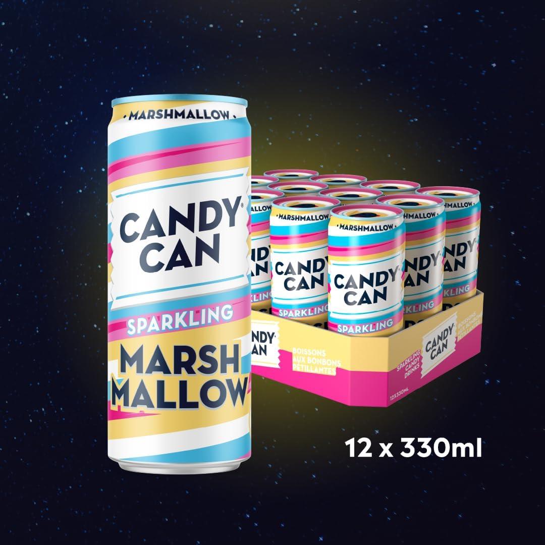 image:imageCandy Can Cotton Candy boisson ptillante saveur nostalgique de soda amricain sans sucre 1 bote de 330 mlGuimauve