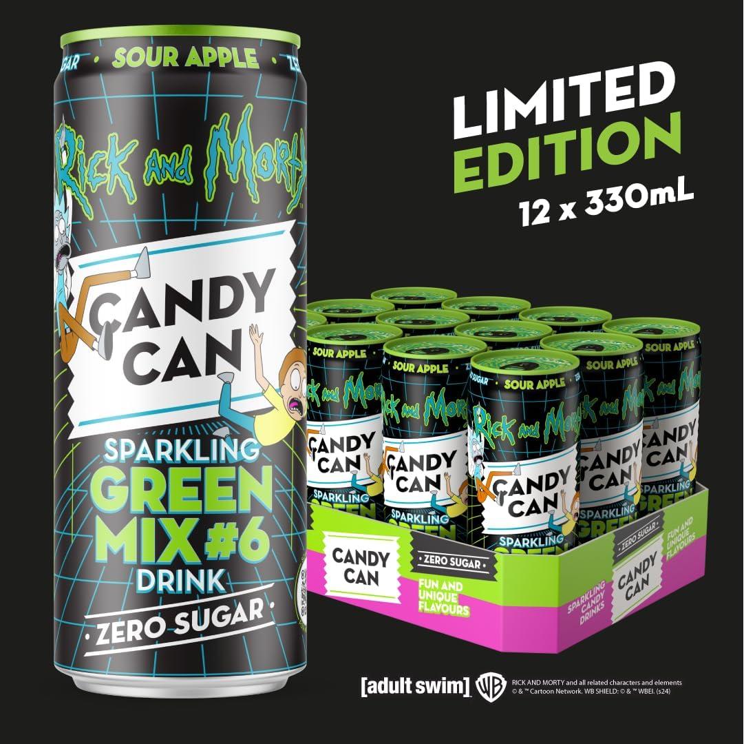 image:imageCandy Can Cotton Candy boisson ptillante saveur nostalgique de soda amricain sans sucre 1 bote de 330 mlMlange vert